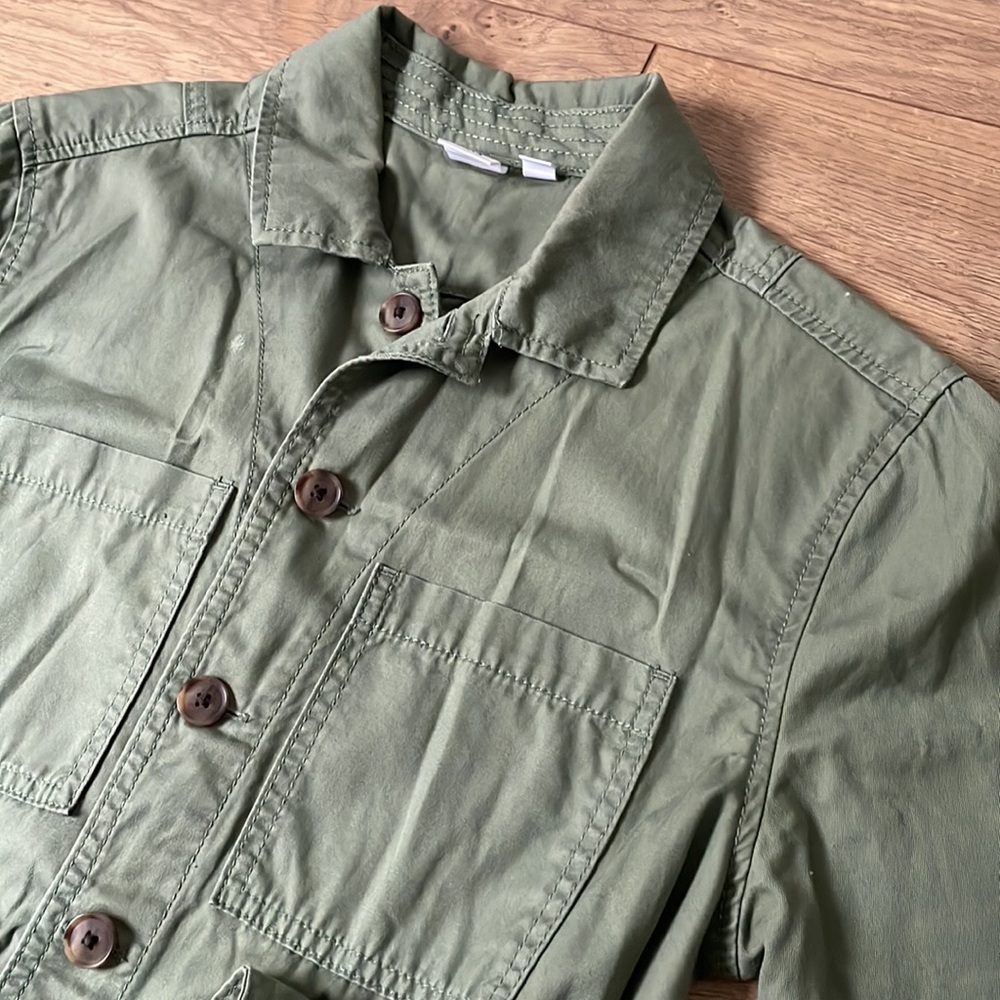 Petite olive green GAP utility romper - Picture 5 of 13